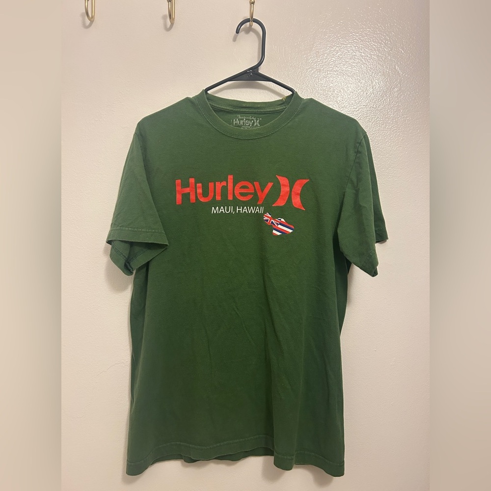 🏄‍♂️ Hurley 🏄‍♂️ Maui Hawaii Green T-Shirt